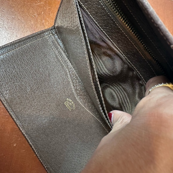 GUCCI HORSEBIT 1955 GG SUPREME CANVAS LEATHER ZIP AROUND CLUTCH WALLET - Picture 4 of 8